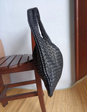 Leather Handwoven Hobo Bag
